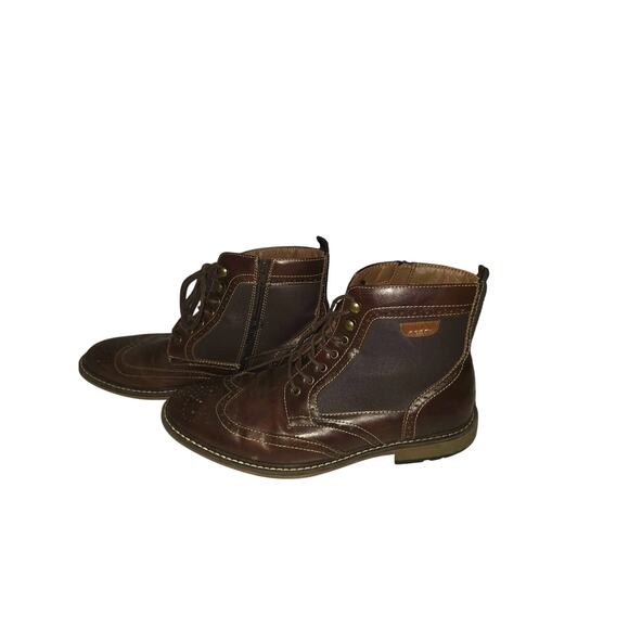 Sonoma Goods For Life® Amos Men's 11 Wingtip Ankle Boots Brown GorpCore Casual - Picture 2 of 7